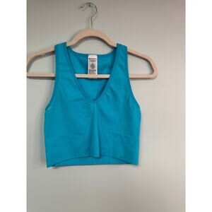 NWOT! Athleta Aurora Rib Tank - Medium - Bright Blue